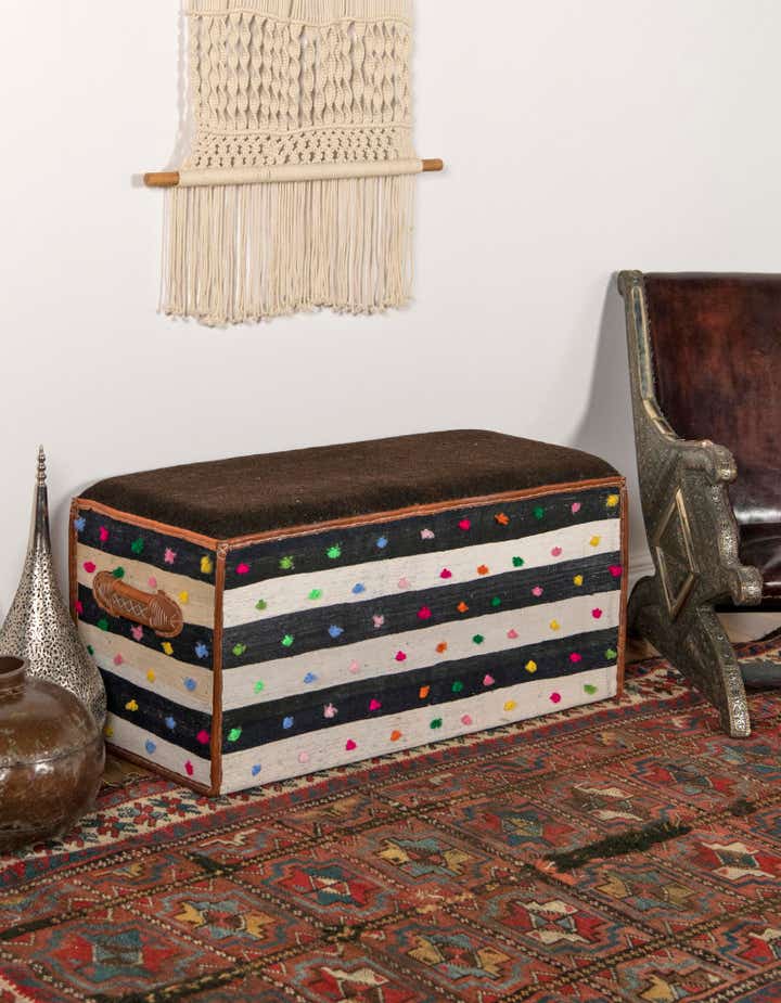 1' 7 x 3' 5 Hand Knotted Furniture Trunk