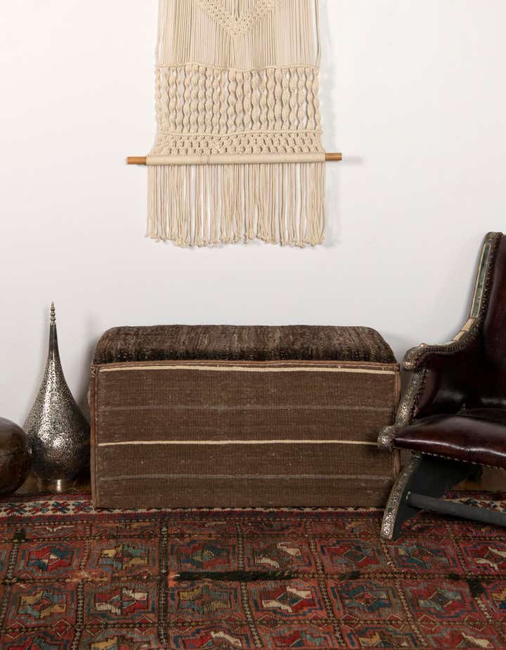 1' 6 x 3' 2 Hand Knotted Furniture Trunk