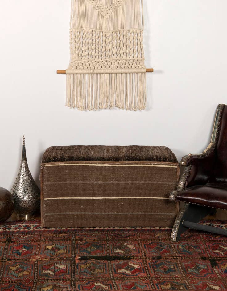 Detail image of 1' 6 x 3' 2 Hand Knotted Furniture Trunk