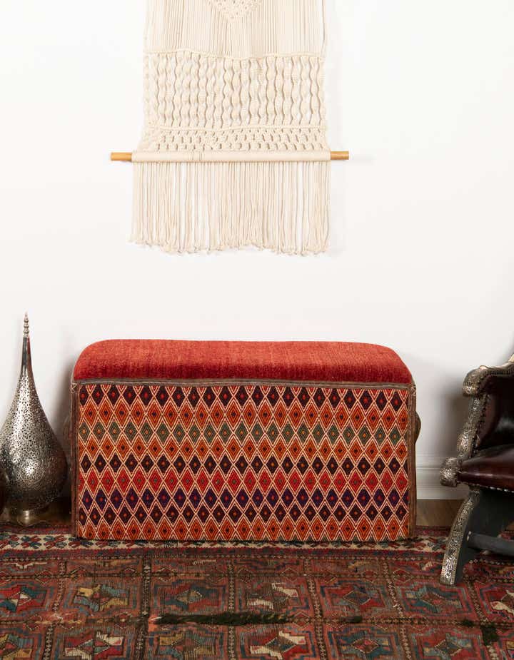 1' 5 x 3' 2 Hand Knotted Furniture Trunk