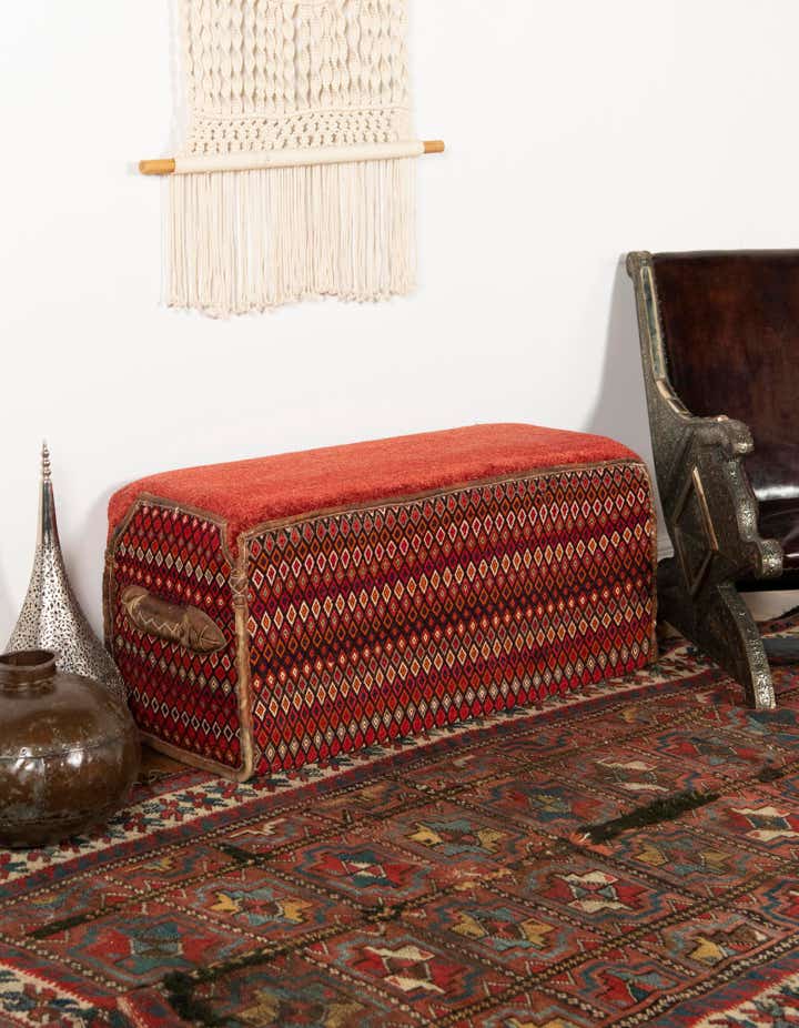 1' 5 x 3' 6 Hand Knotted Furniture Trunk