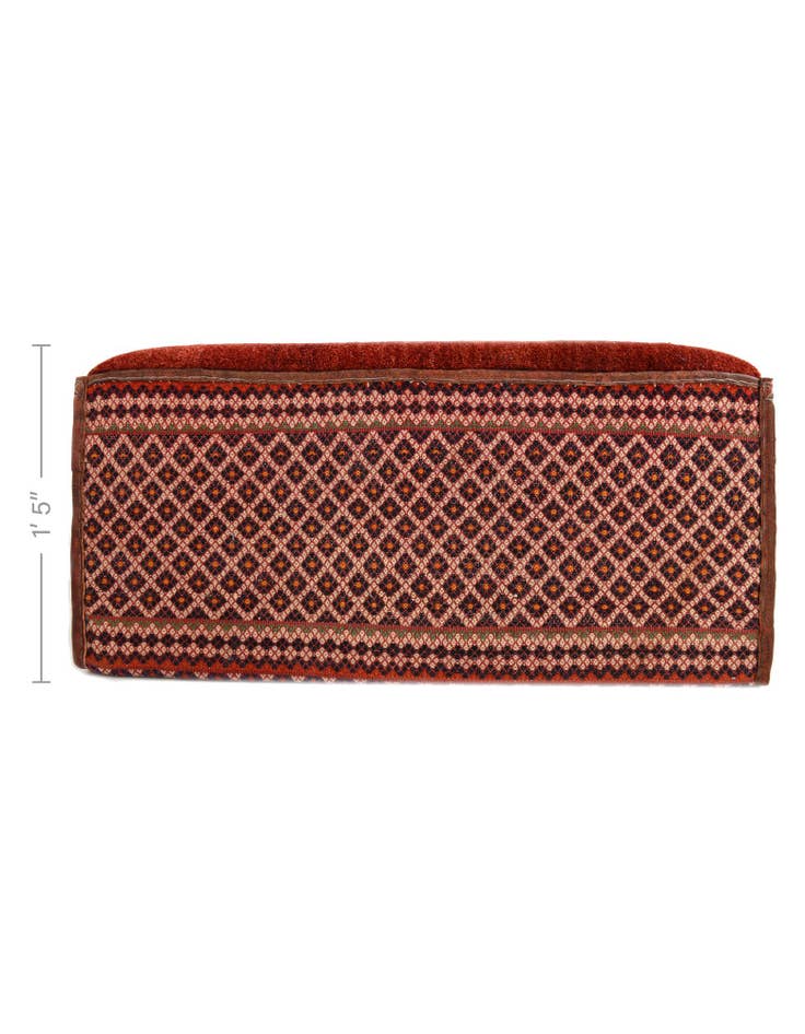 Detail image of 1' 4 x 3' Hand Knotted Furniture Trunk