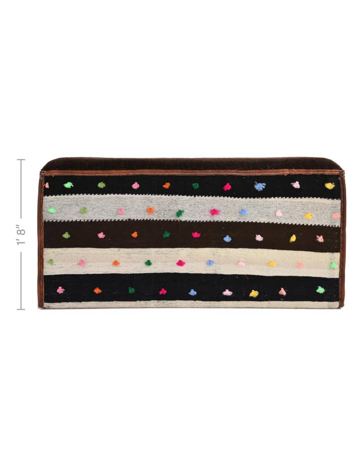 Detail image of 1' 7 x 3' 5 Hand Knotted Furniture Trunk