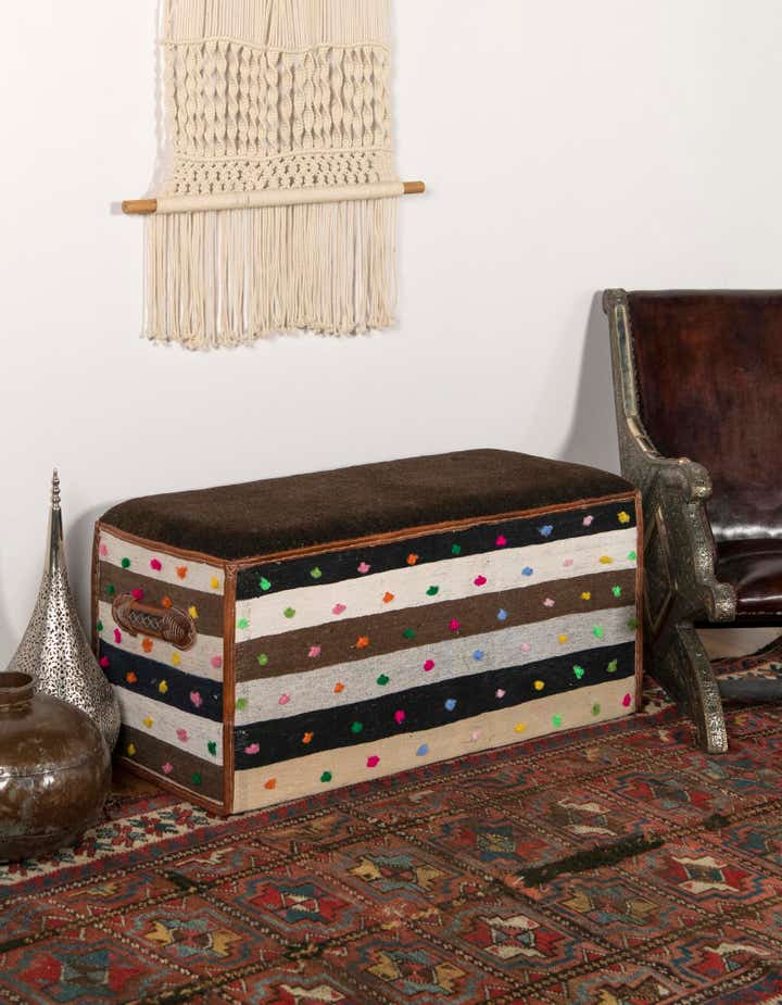 1' 7 x 3' 5 Hand Knotted Furniture Trunk