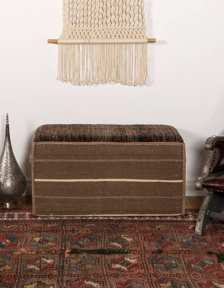 Detail image of 1' 7 x 3' 2 Hand Knotted Furniture Trunk