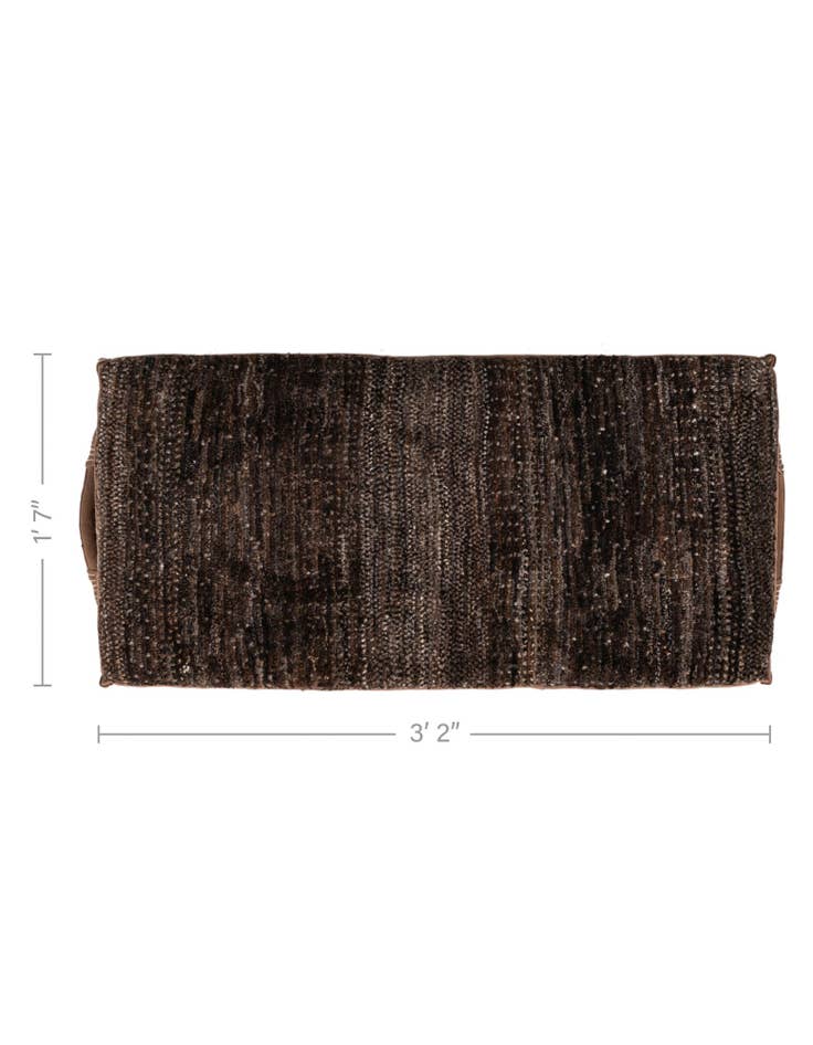 Detail image of 1' 7 x 3' 2 Hand Knotted Furniture Trunk