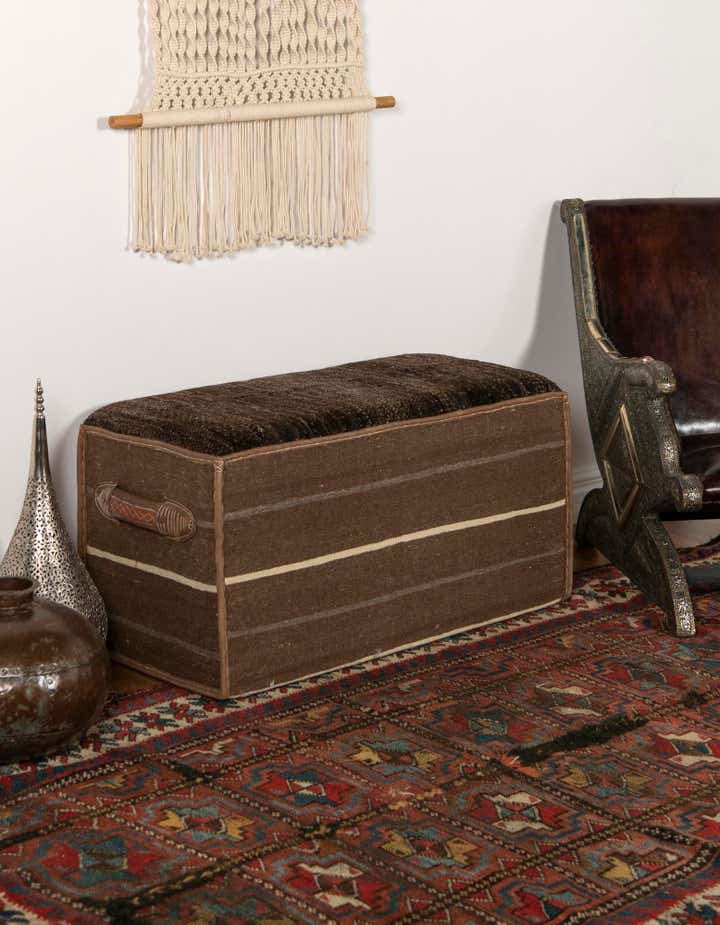 1' 7 x 3' 2 Hand Knotted Furniture Trunk