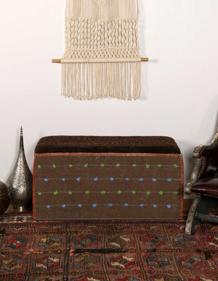 1' 6 x 3' 5 Hand Knotted Furniture Trunk