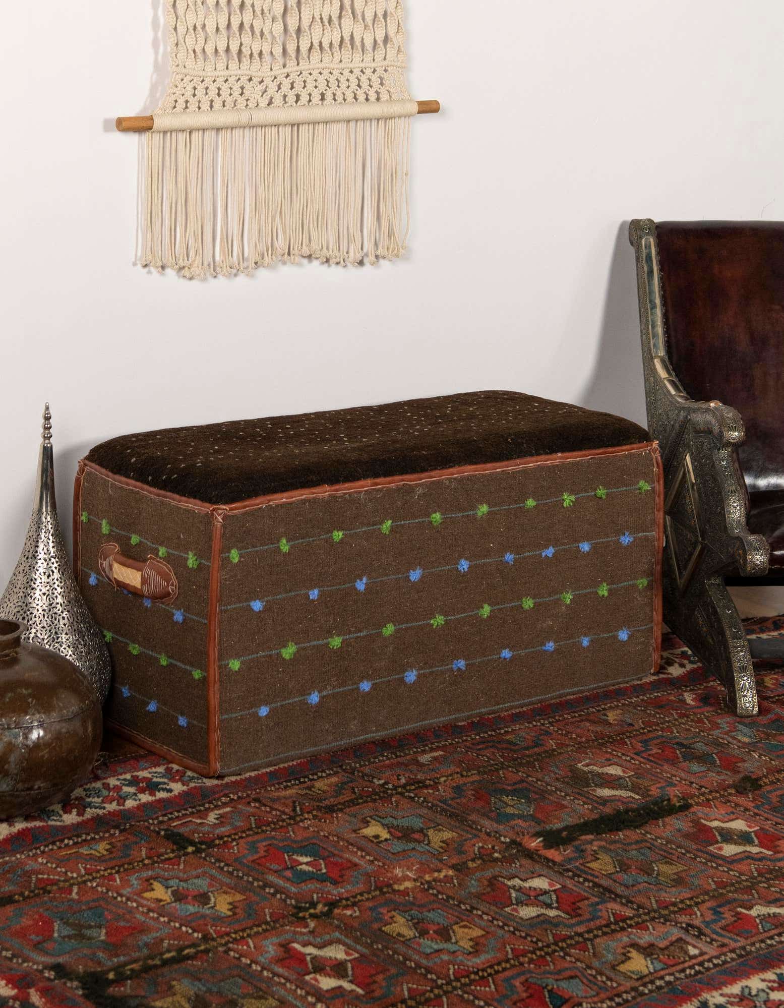 1' 6 x 3' 5 Hand Knotted Furniture Trunk
