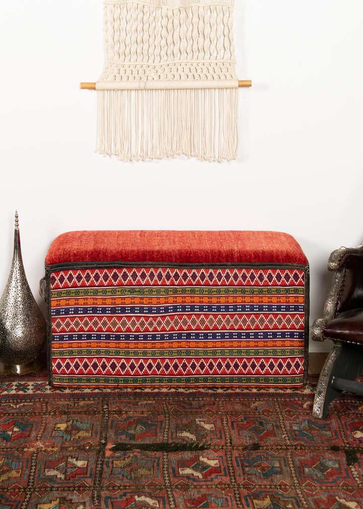 1' 7 x 3' 4 Hand Knotted Furniture Trunk