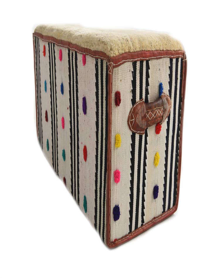 Detail image of 1' 6 x 3'  Hand Knotted Furniture Trunk