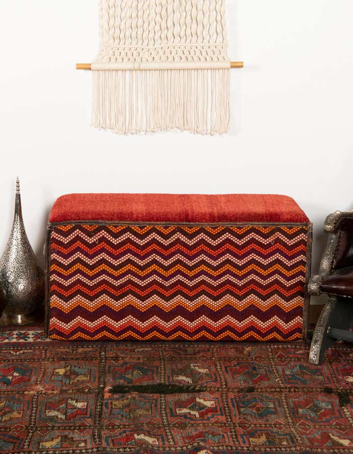 1' 7 x 3' 5 Hand Knotted Furniture Trunk