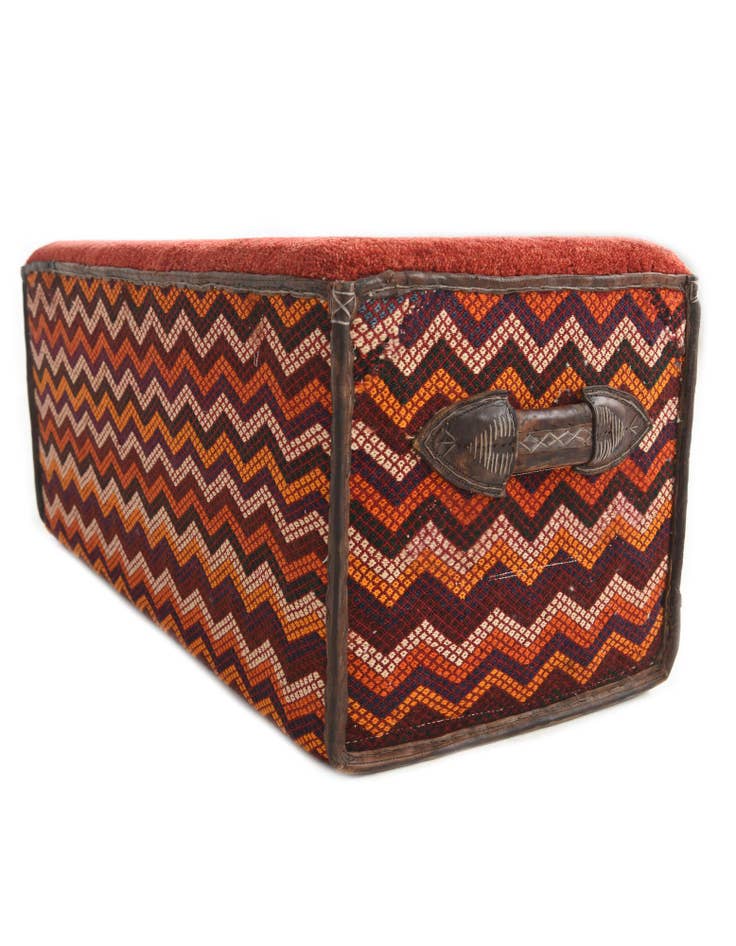 Detail image of 1' 7 x 3' 5 Hand Knotted Furniture Trunk
