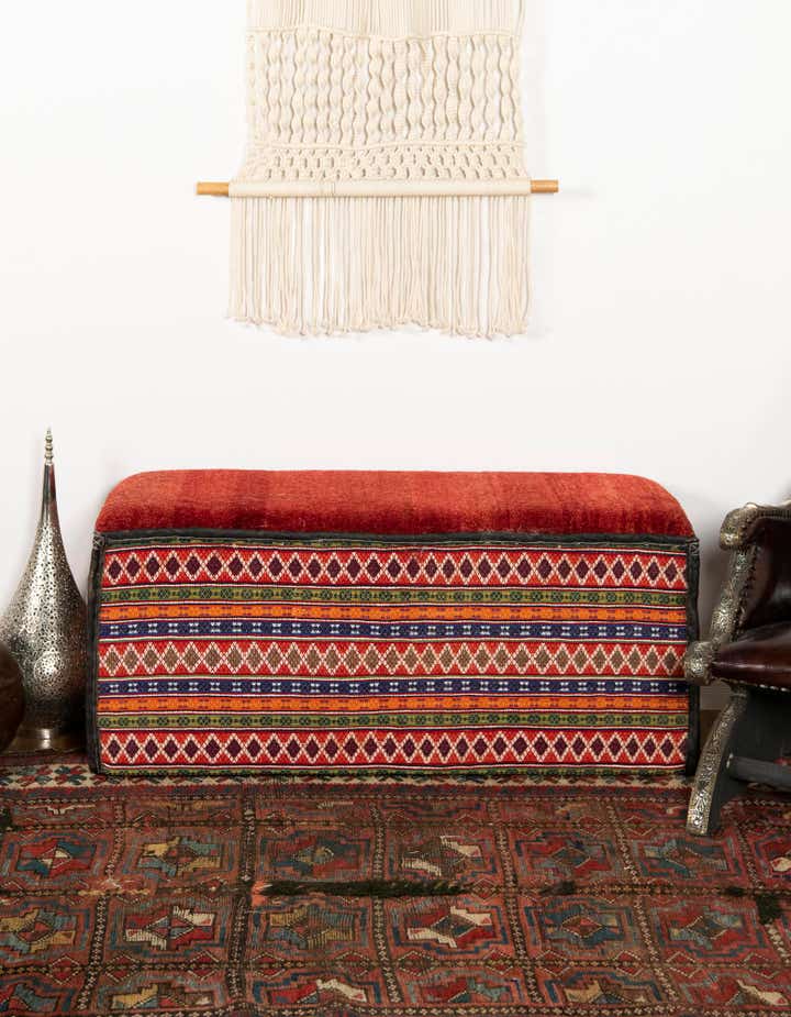 1' 7 x 3' 8 Hand Knotted Furniture Trunk