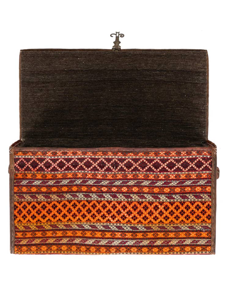 Detail image of 1' 7 x 3' Hand Knotted Furniture Trunk