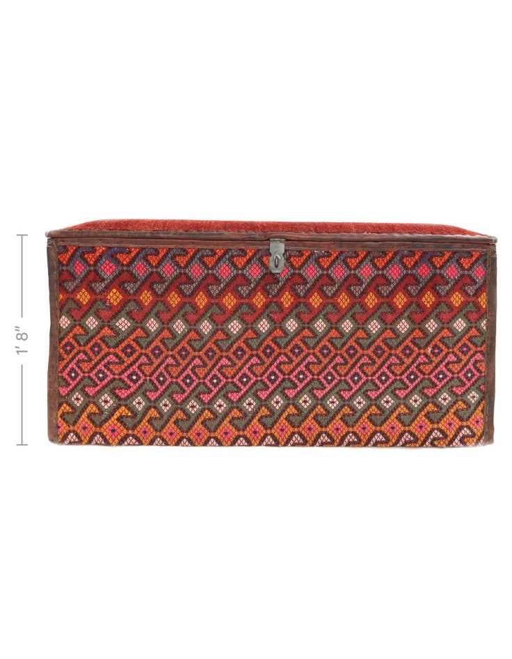 Detail image of 1' 7 x 3' 1  Hand Knotted Furniture Trunk