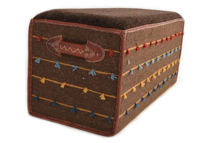 1' 6 x 3' 3 Hand Knotted Furniture Trunk