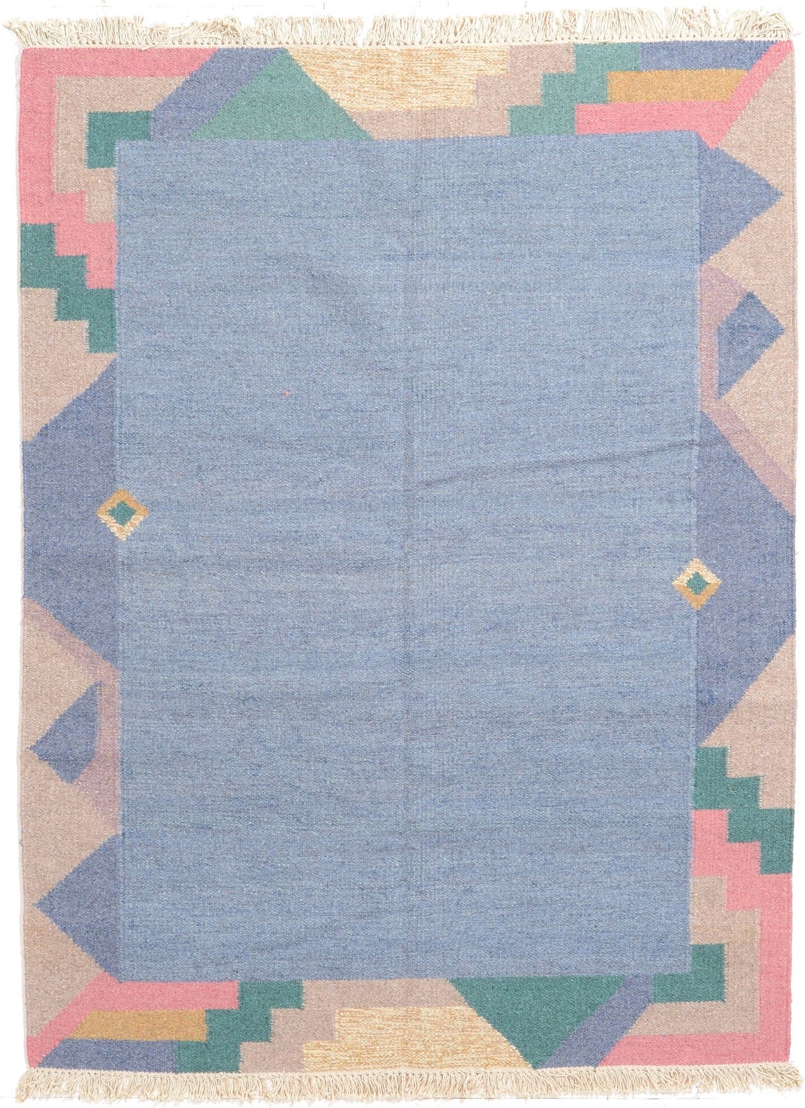 Blue 170cm x 230cm Kilim Dhurrie Rug AU Rugs