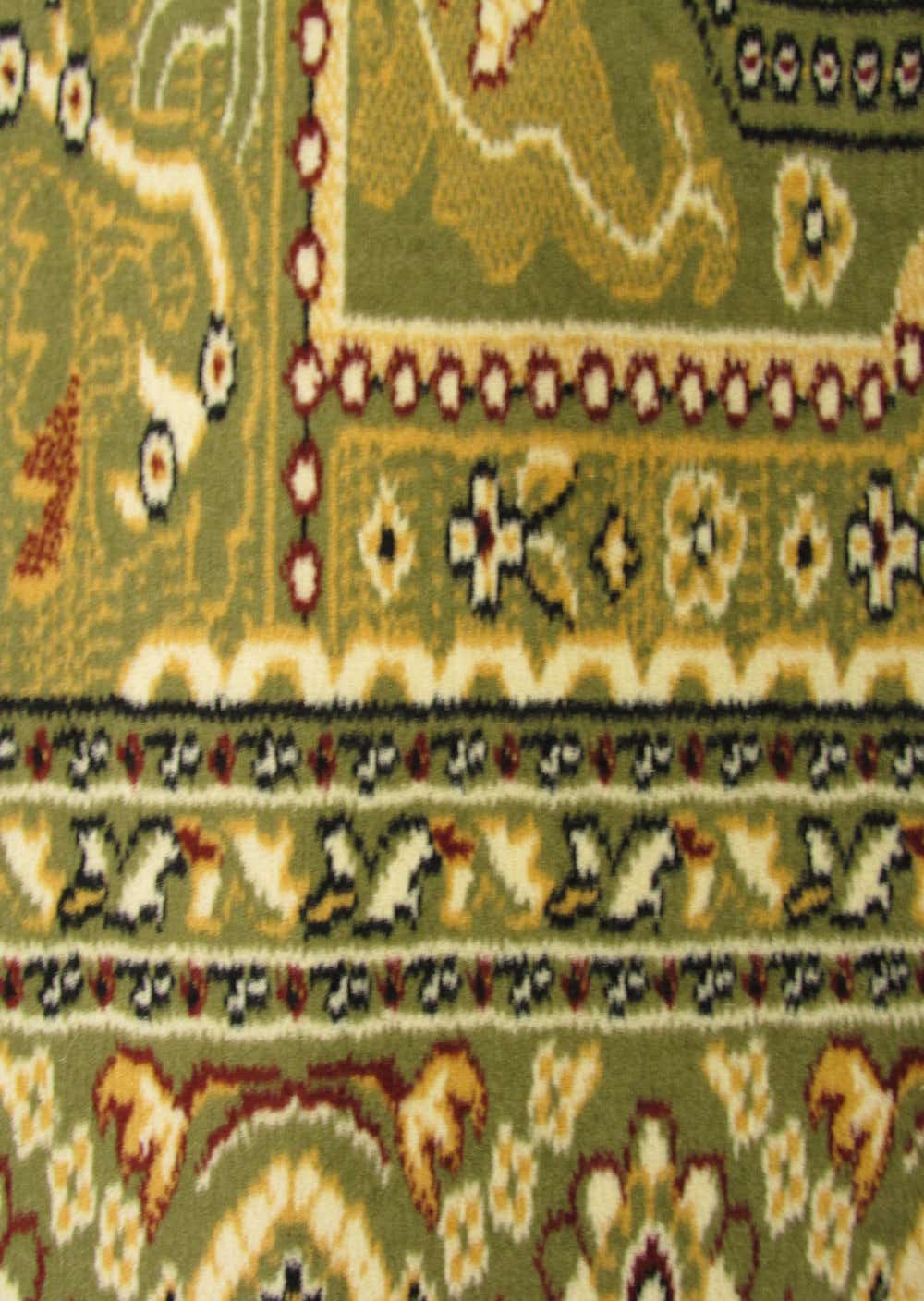 Green 5' x 5' Heriz Design Square Rug | eSaleRugs