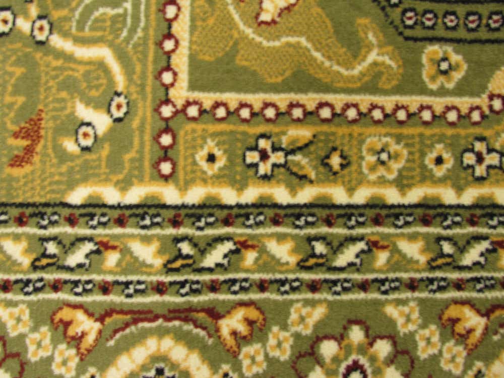 Green 5' x 5' Heriz Design Square Rug | eSaleRugs