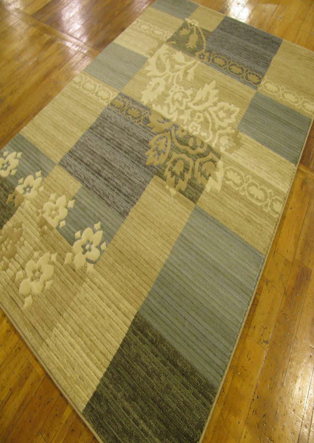 Cream 5' 3 x 7' 7 Cut & Loop Rug eSaleRugs