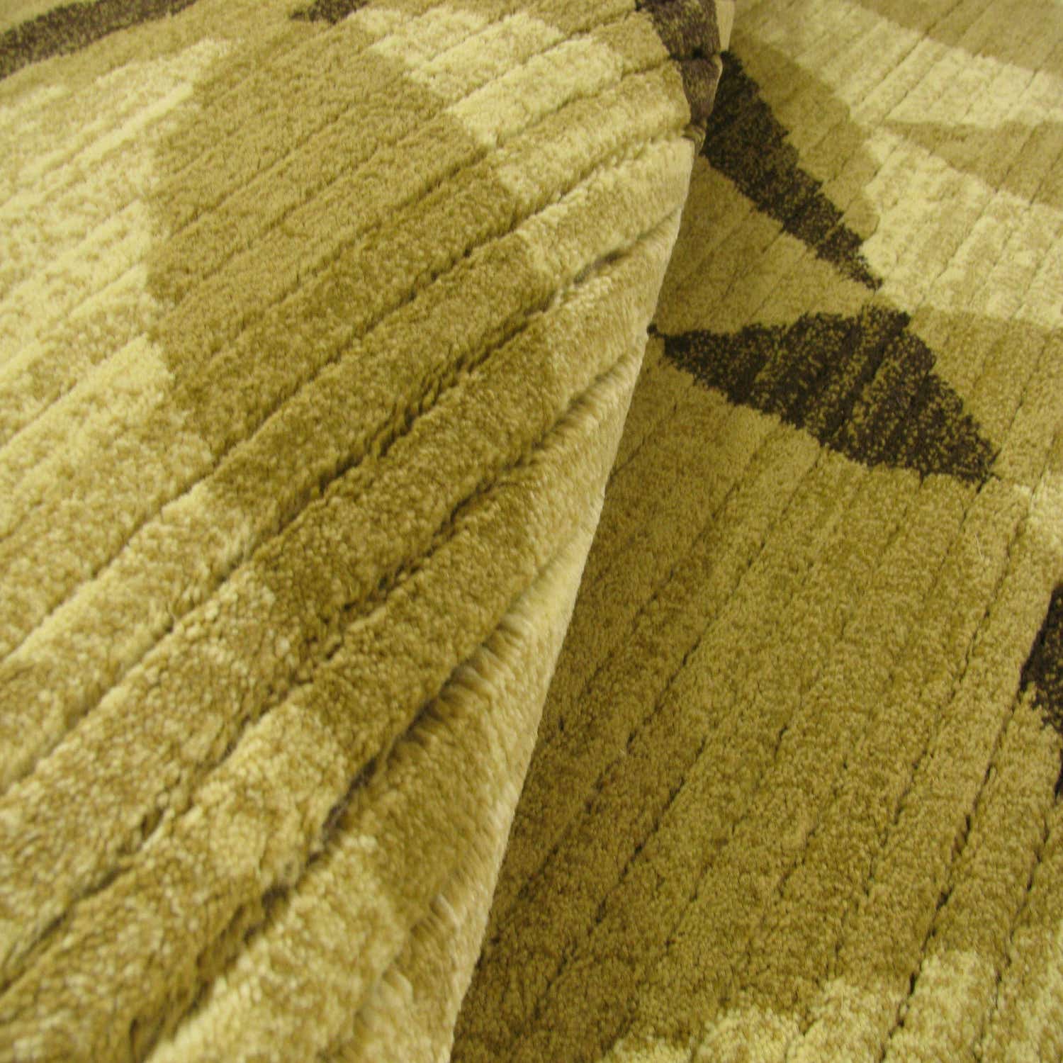 Cream 6' 7 x 6' 7 Cut & Loop Square Rug eSaleRugs