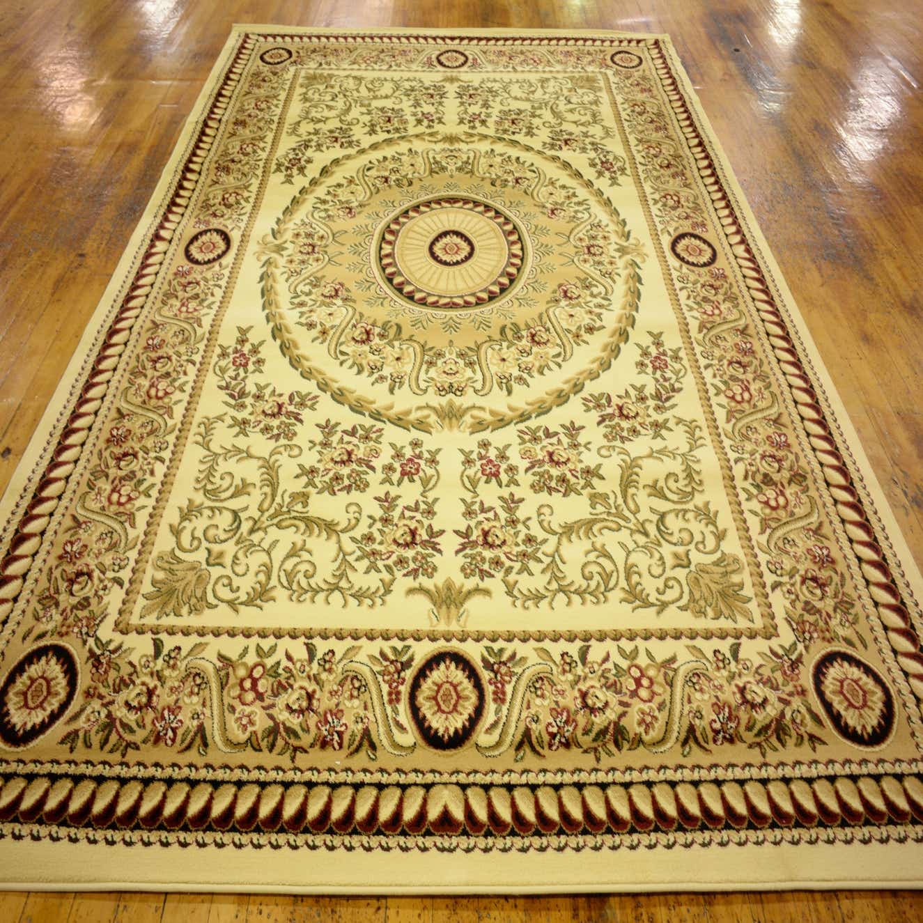 Ivory 8' 2 x 11' 6 Classic Aubusson Rug eSaleRugs