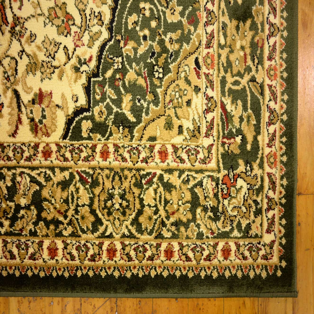 Ivory 5' x 7' 7 Kashan Design Rug eSaleRugs