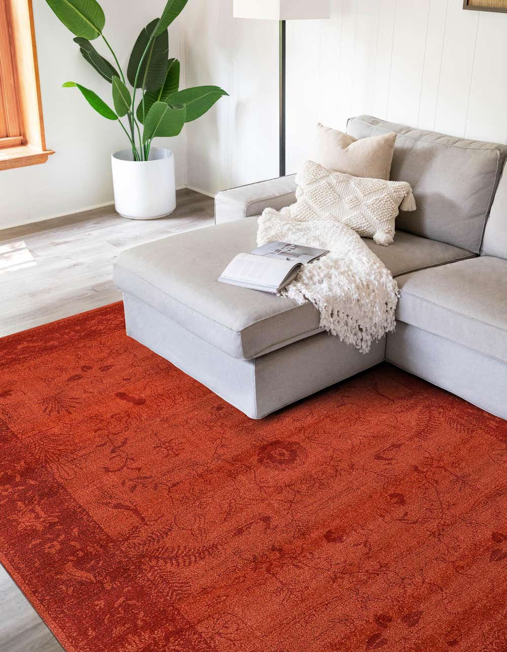 Rust Red 4' x 6' Vista Rug | eSaleRugs