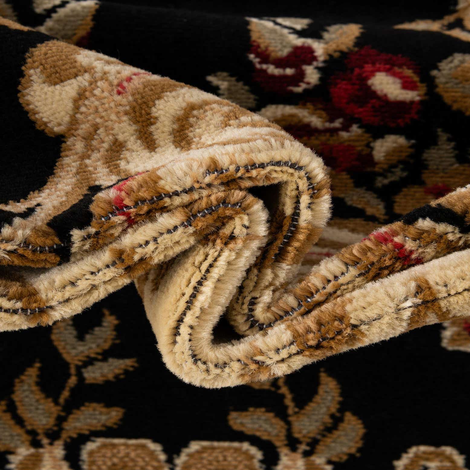 Black 5' x 8' Classic Aubusson Rug eSaleRugs