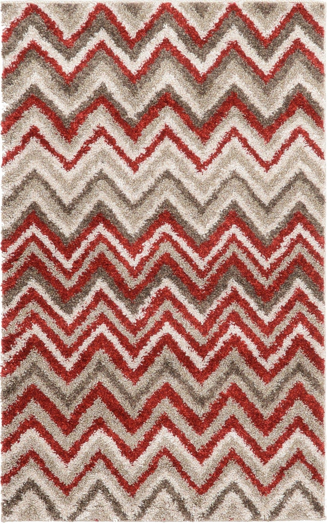 Red 3' 3 x 5' 3 Chevron Rug eSaleRugs