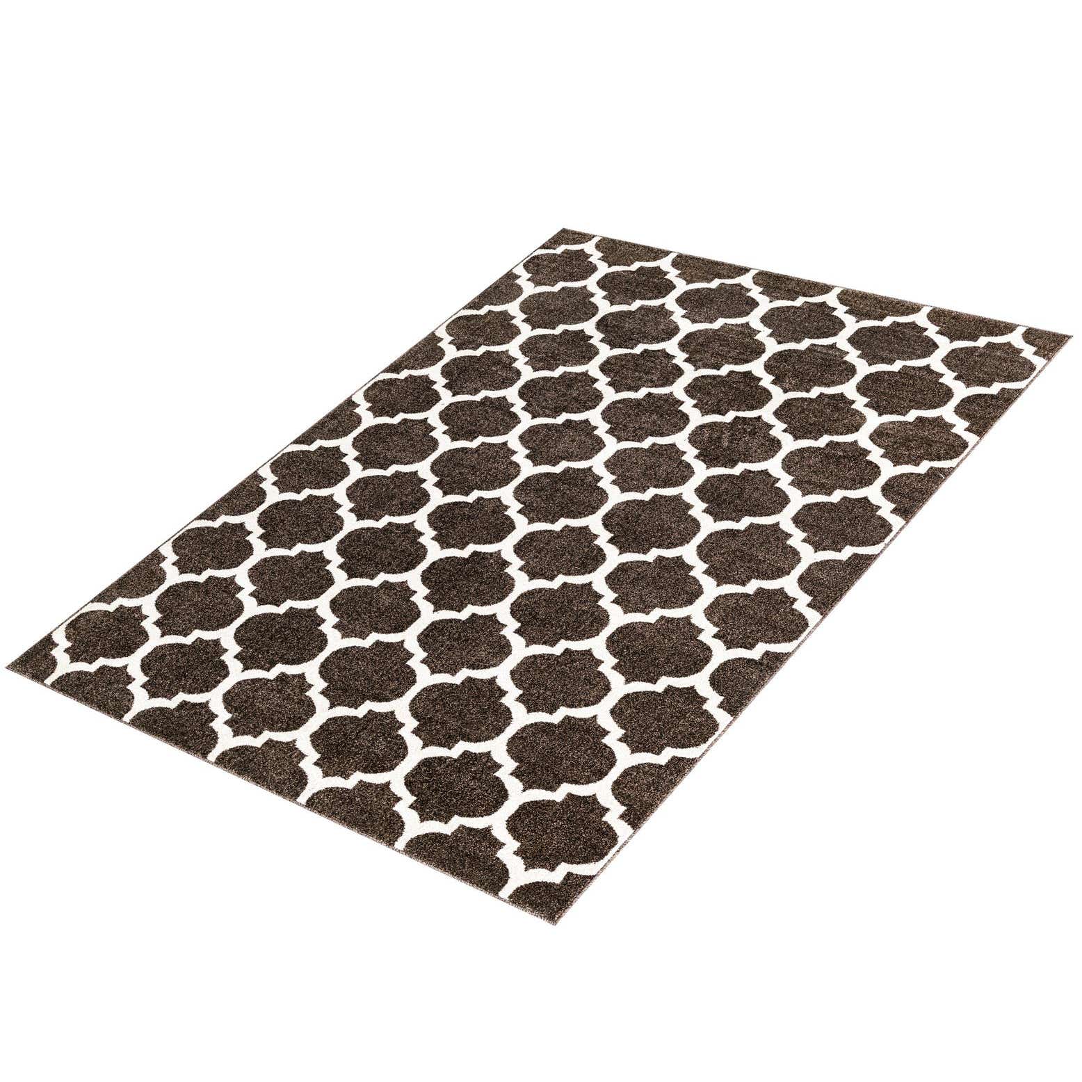 Chocolate Brown 5' x 8' Lattice Rug