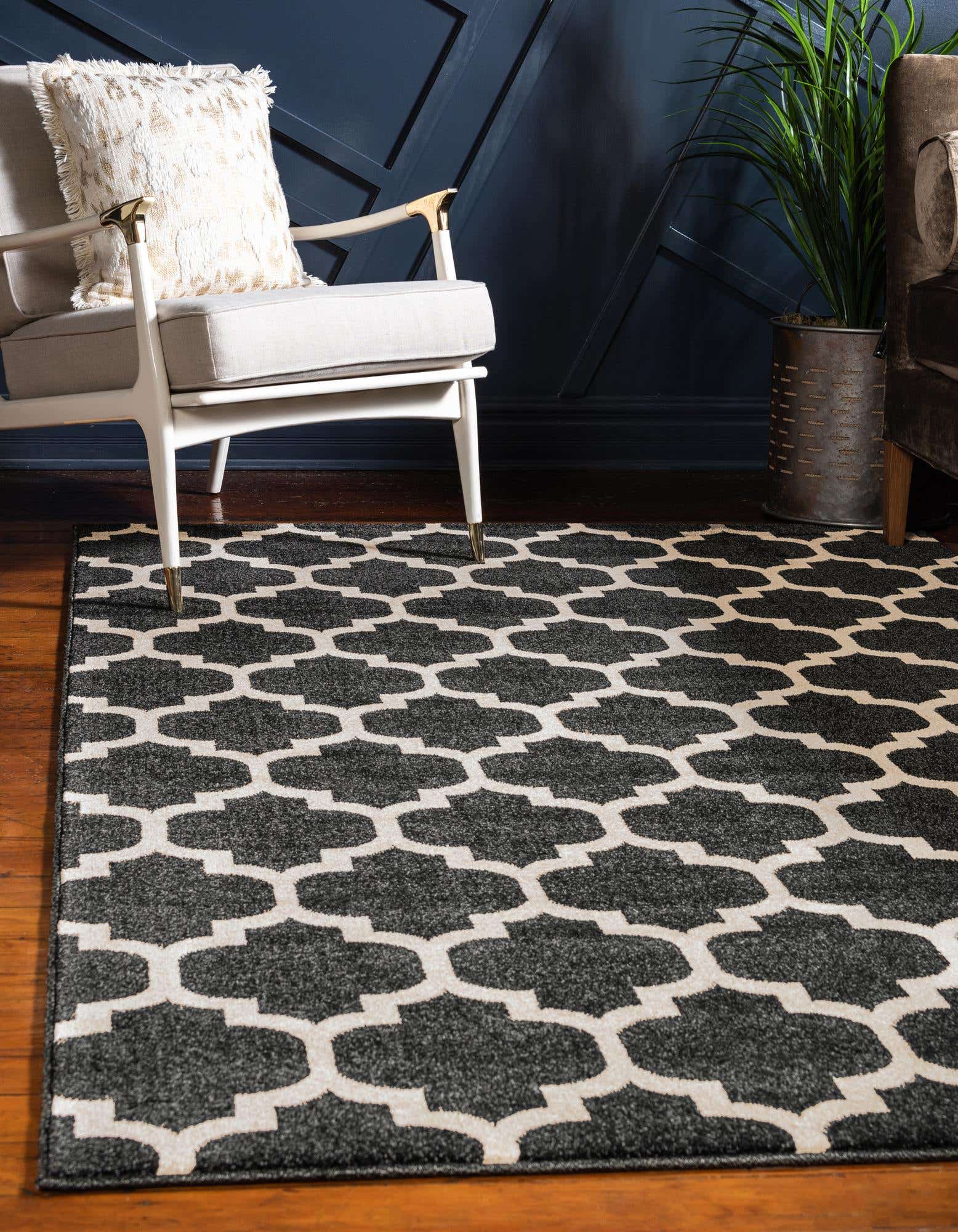 Black 2 2 X 3 Trellis Rug Irugs Uk Black 2 2 X 3 Trellis Rug Irugs Uk