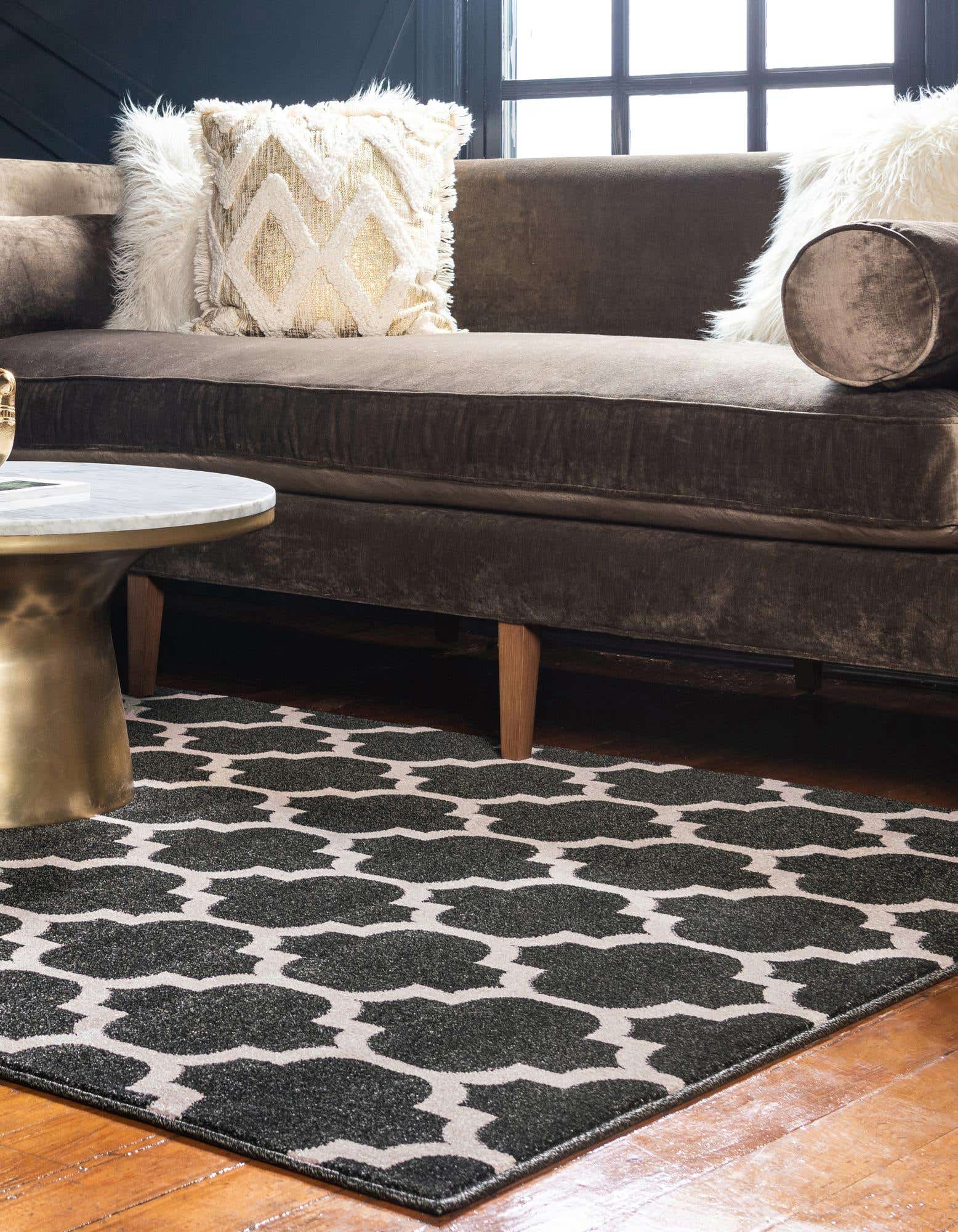 Black 2 2 X 3 Trellis Rug Irugs Uk Black 2 2 X 3 Trellis Rug Irugs Uk