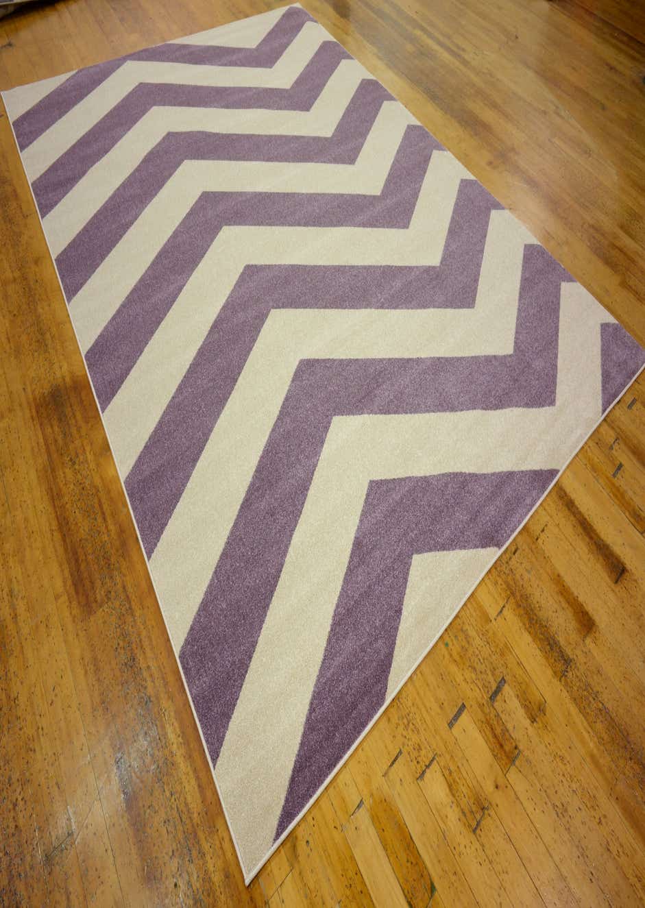 Purple 9' x 12' Chevron Rug eSaleRugs