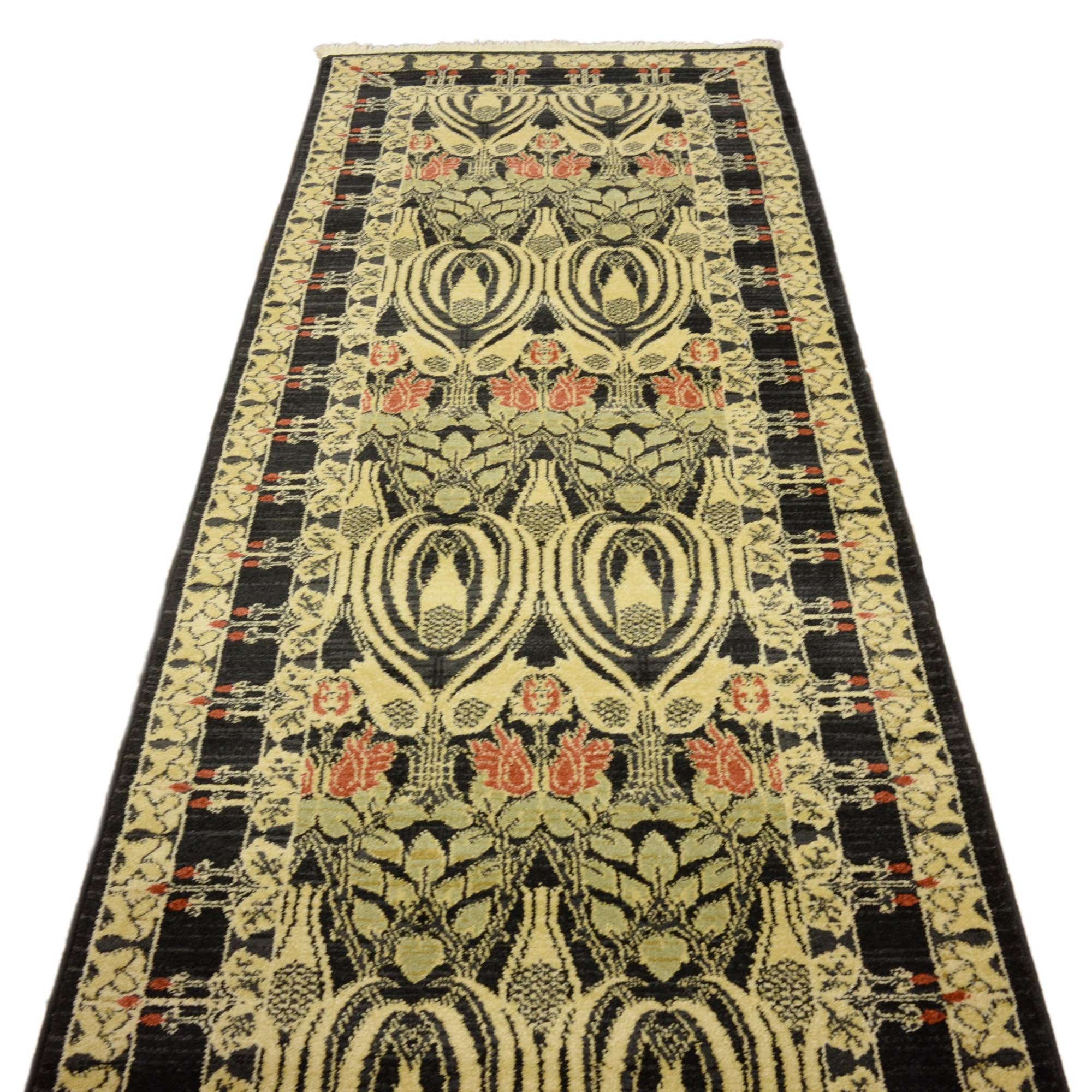 Black 2' 7 x 10' Kensington Runner Rug eSaleRugs