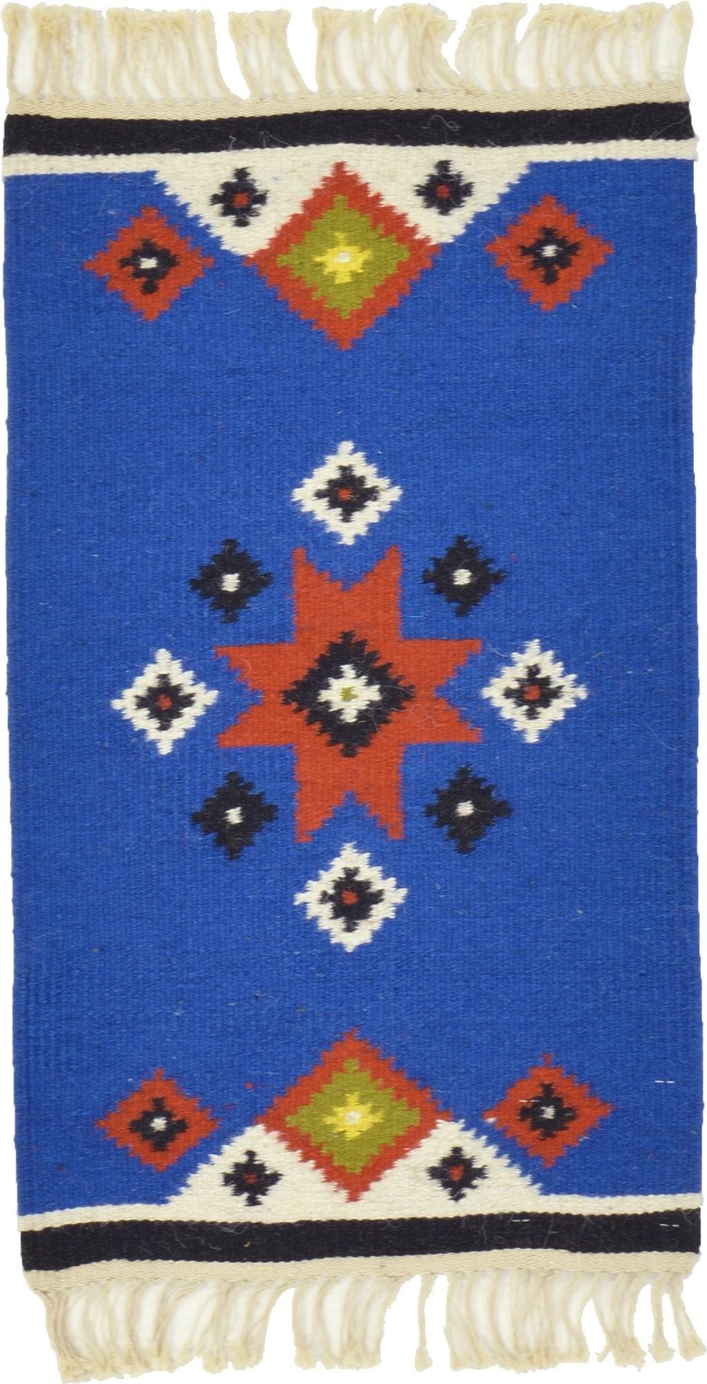 Blue 1' 3 x 2' 2 Kilim Dhurrie Rug eSaleRugs