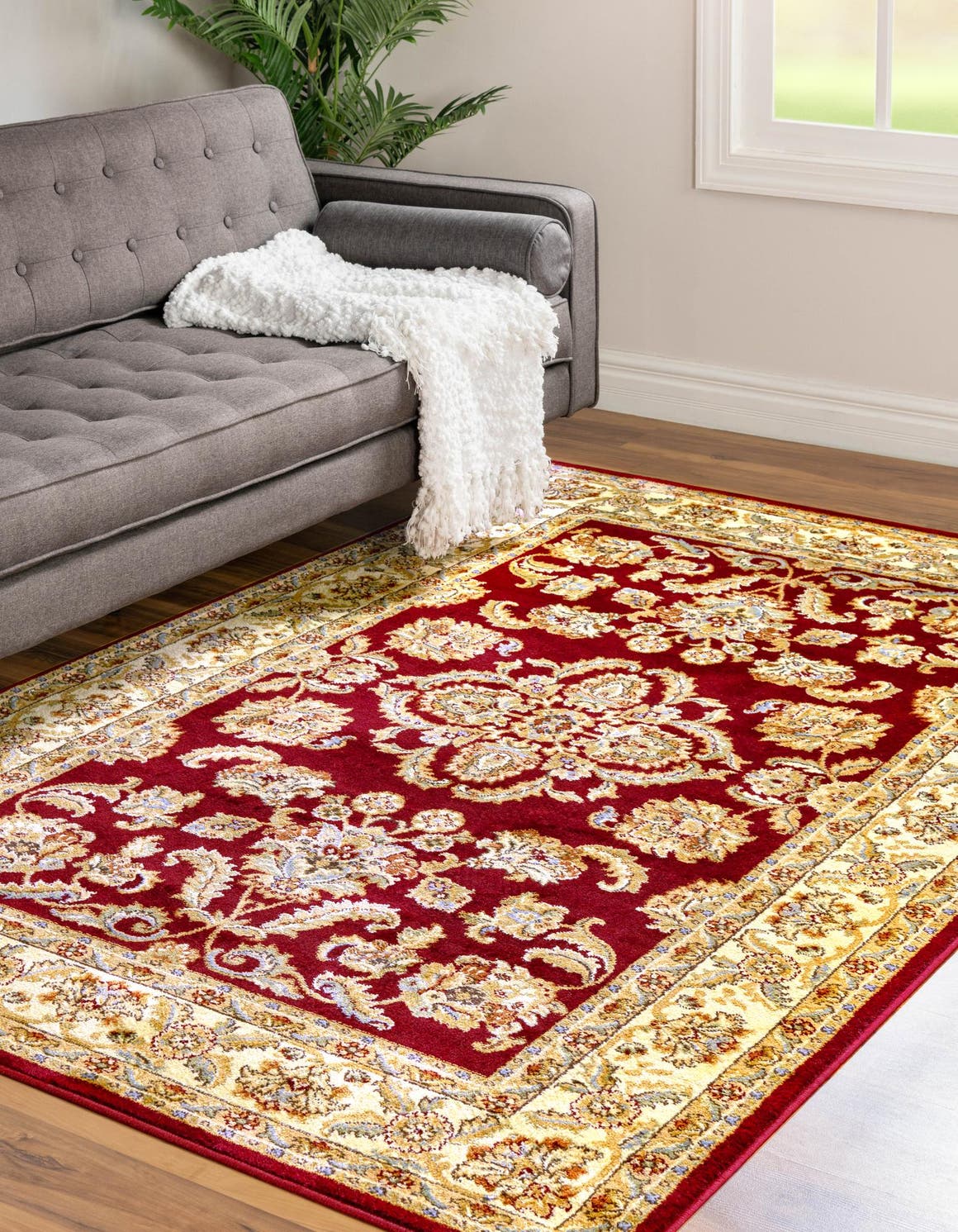 Red 215cm x 305cm Classic Agra Rug AU Rugs