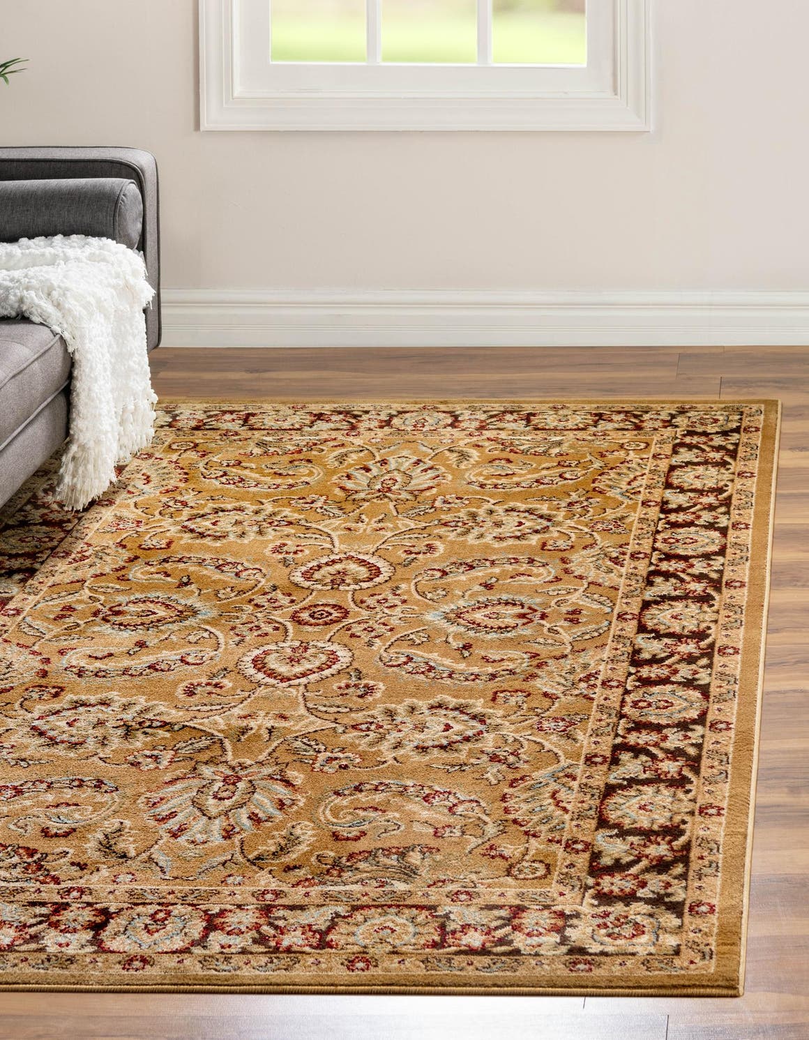 Tan 9' x 12' Aditi Rug