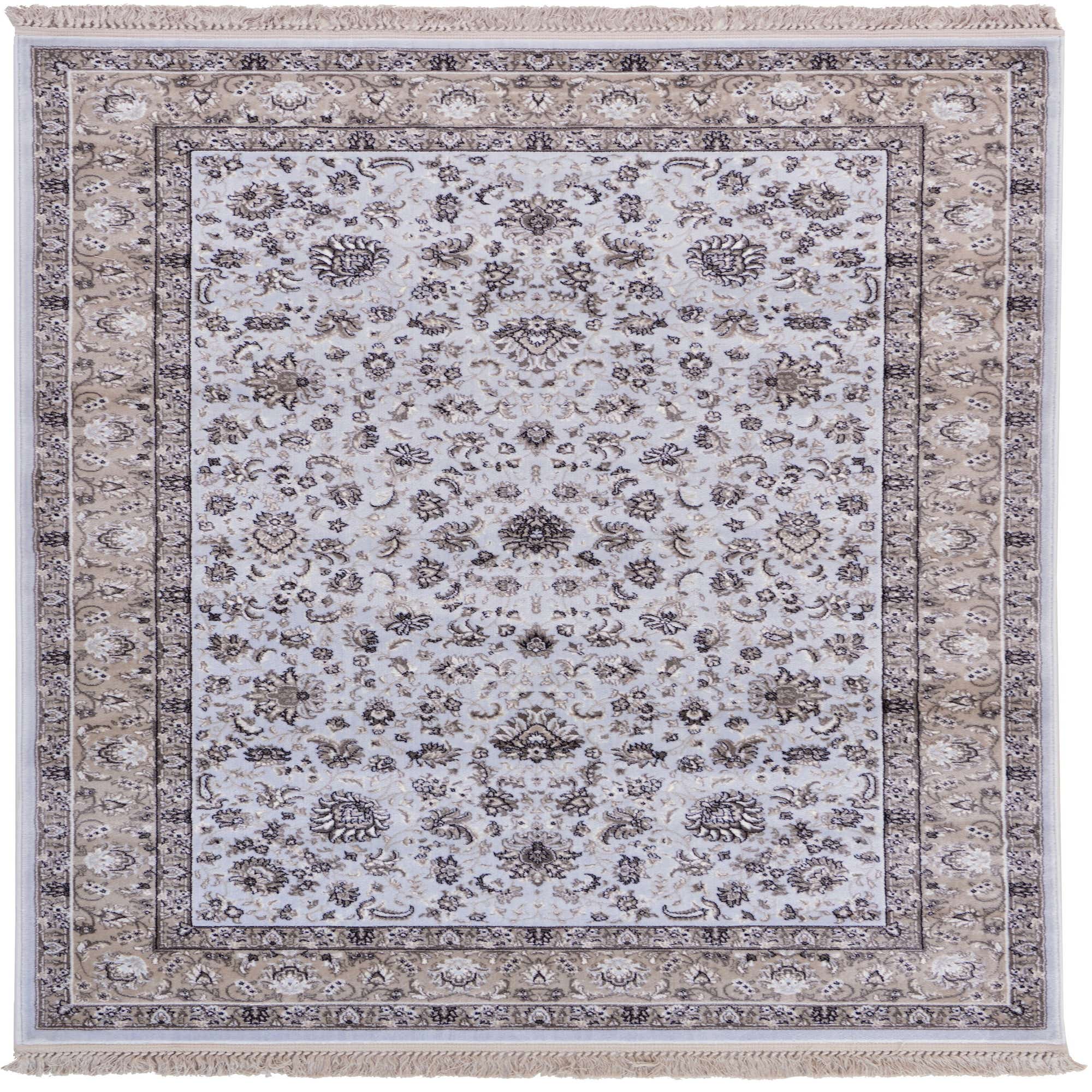 Light Blue 5' x 8' Kashan Design Rug eSaleRugs