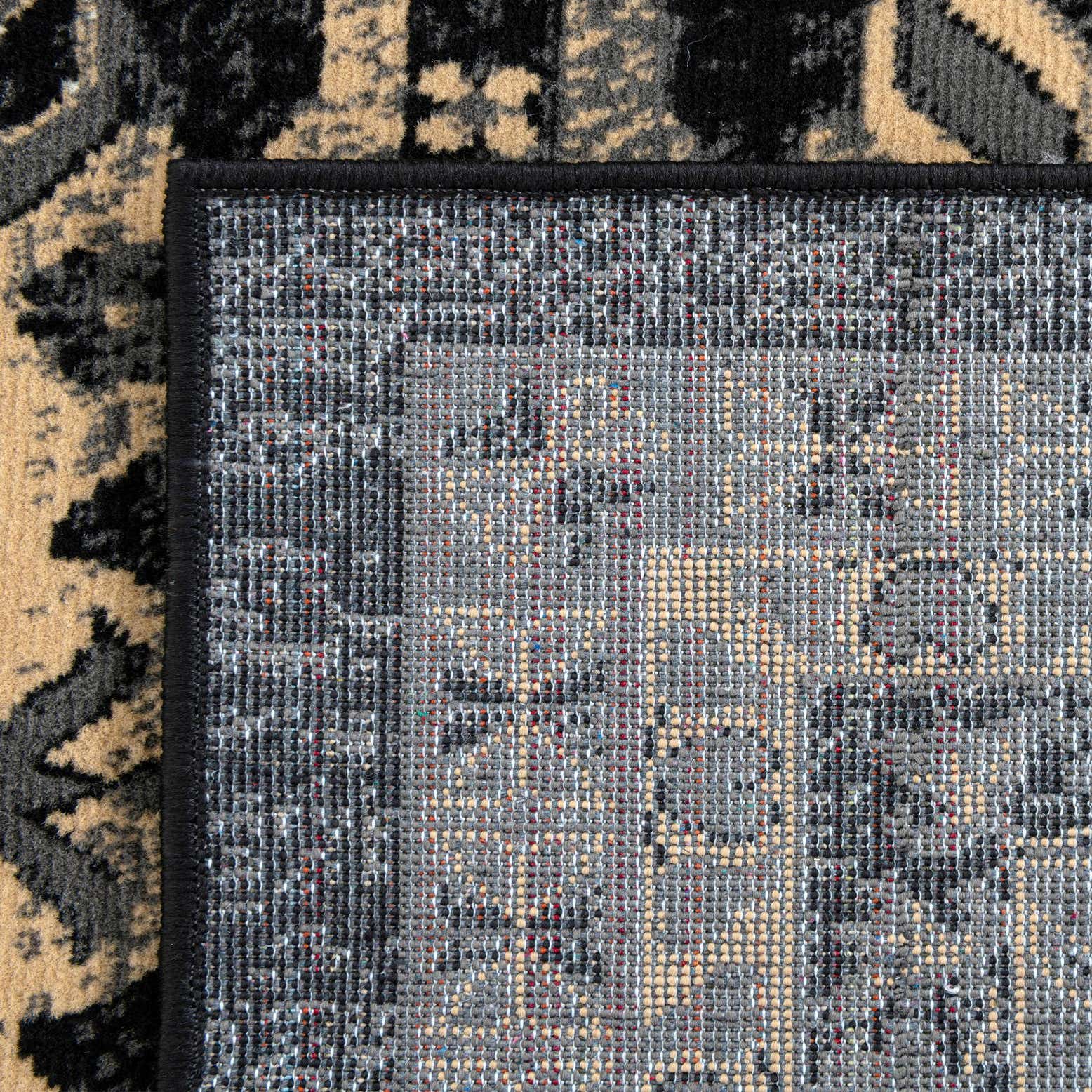 Black 2' 2 x 3' Heris Rug