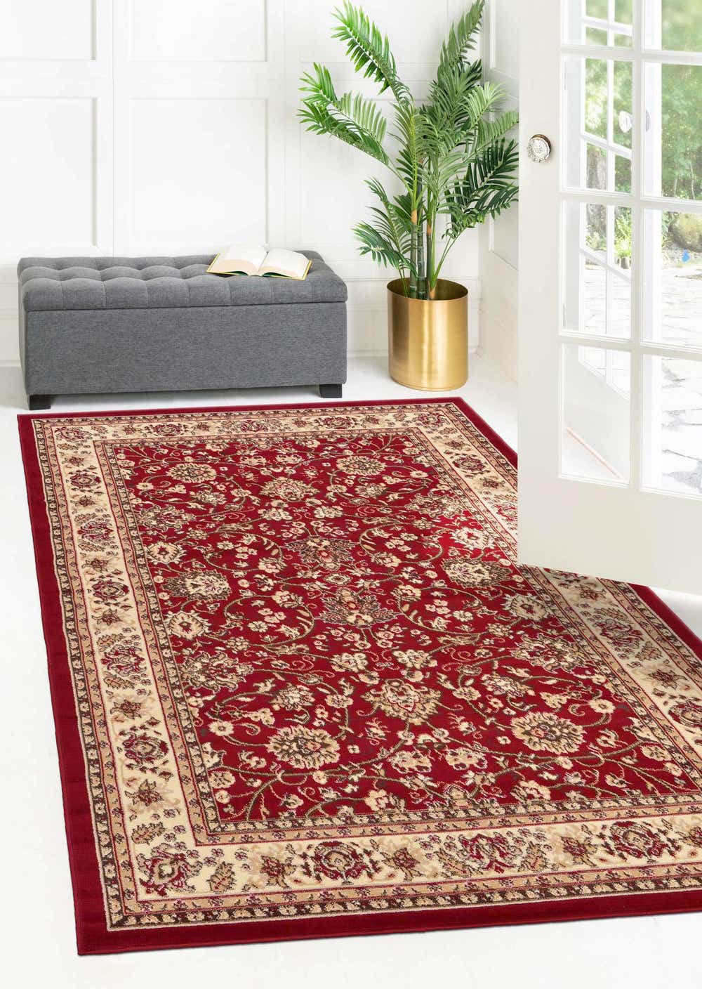 Burgundy 9' x 12' Yasmin Rug