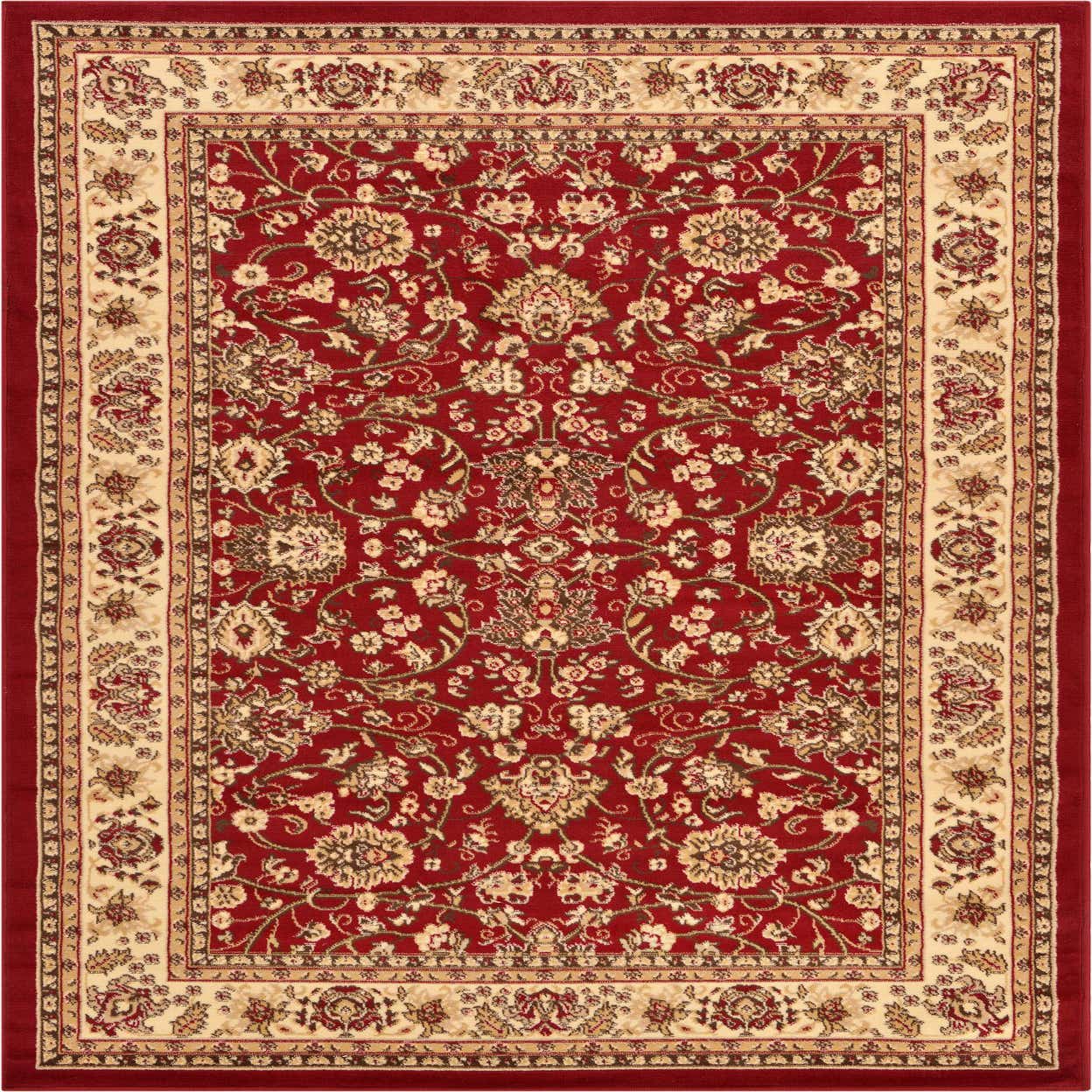 Burgundy 5' x 8' Kashan Design Rug eSaleRugs
