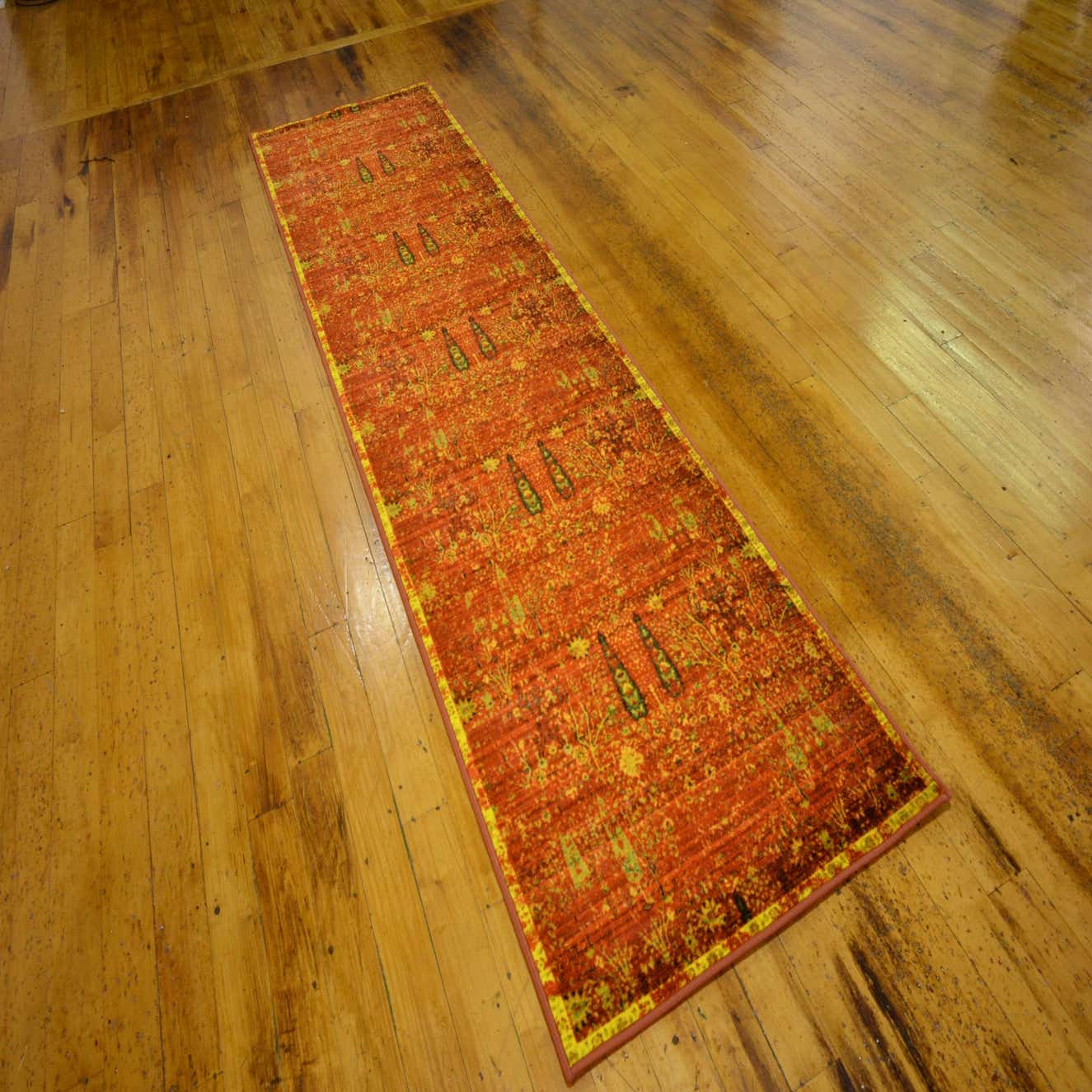Rust Red 2' 7 x 10' Eclat Runner Rug eSaleRugs