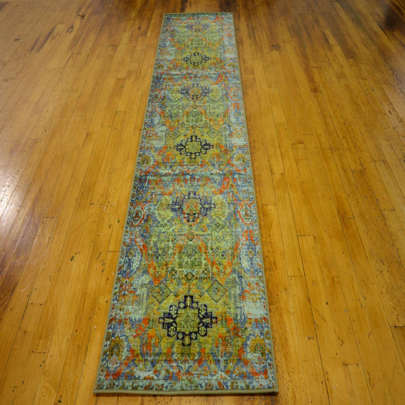Light Blue 2' 7 x 10' Eclat Runner Rug eSaleRugs