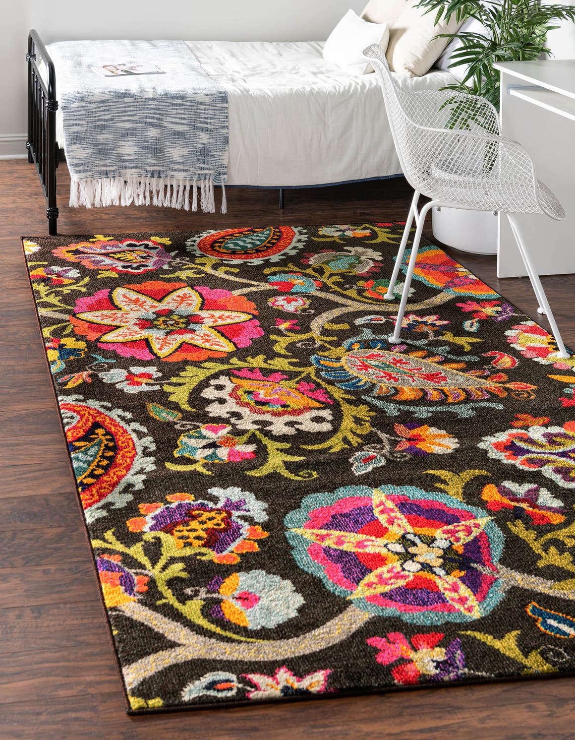 Brown 5' x 8' Hyacinth Rug | Rugs.com