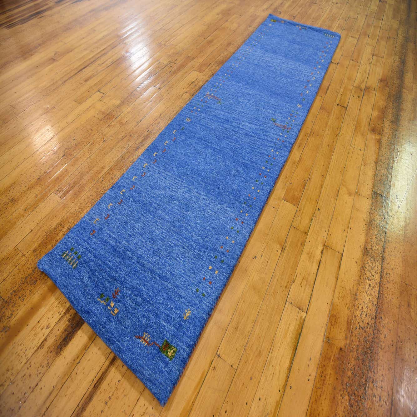 Blue 2' 7 x 9' 10 Indo Gabbeh Runner Rug eSaleRugs