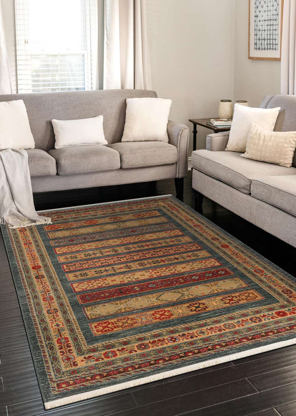 Blue 5' x 8' Kashkuli Gabbeh Rug eSaleRugs