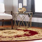 185cm x 185cm Classic Aubusson Round Rug thumbnail