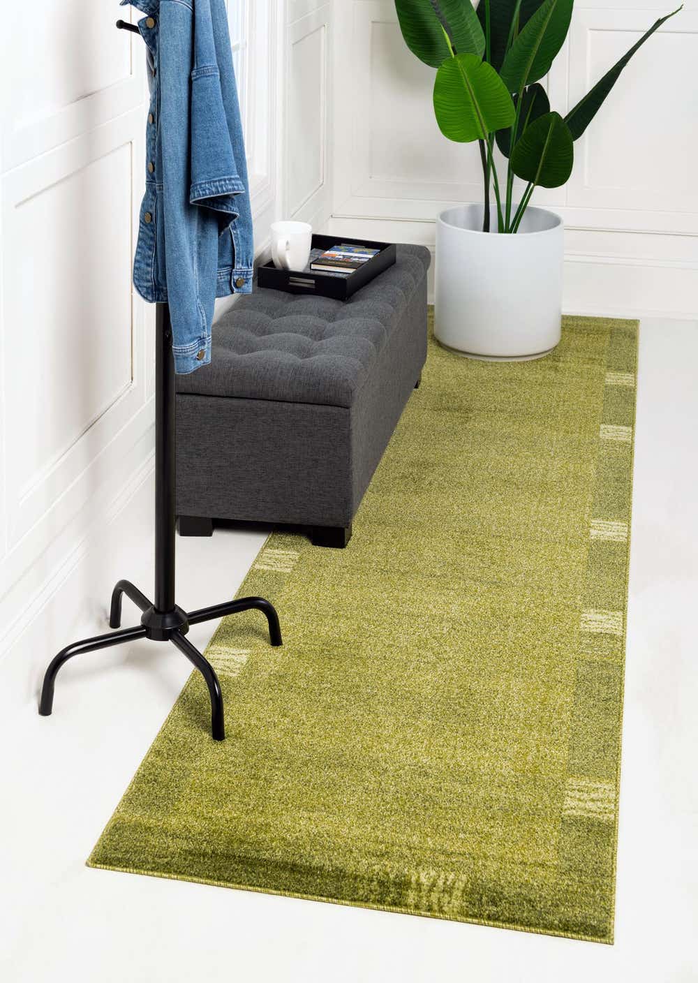 Light Green 2' 7 x 10' Loft Runner Rug eSaleRugs